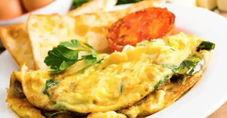 Receita de Omelete de Queijo com Ervas Frescas